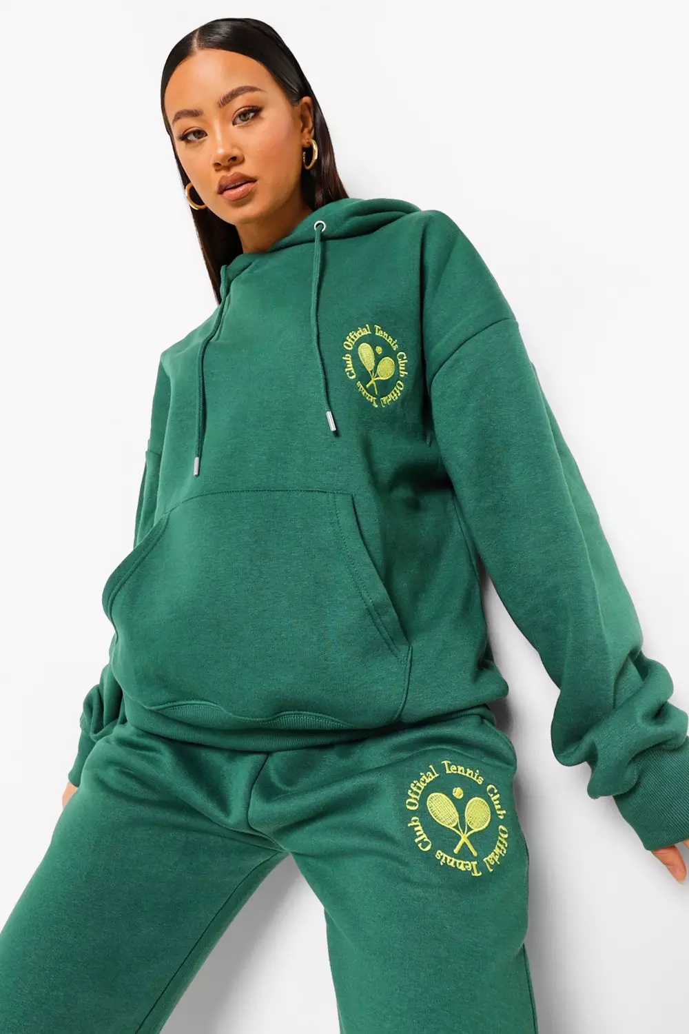 Oversized Tennis Embroidered Tracksuit